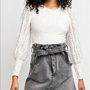 Free People Crop Top Blouse